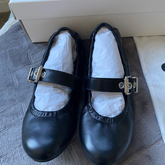 Schutz Calita Leather Mary Jane Ballerina Flats size 7.5 NEW IN BOX - Picture 3 of 7